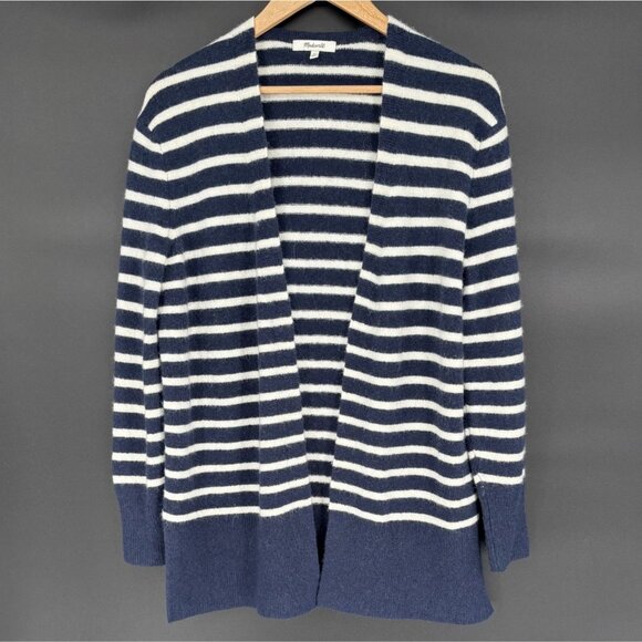 Madewell Sweaters - Madewell Women's Cozy Walker Cardigan Sweater XS Navy White Alpaca Nautical